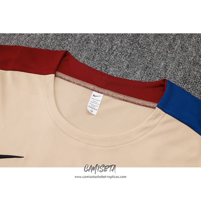 Chandal del Barcelona 2024-2025 Manga Corta Amarillo - Pantalon Corto